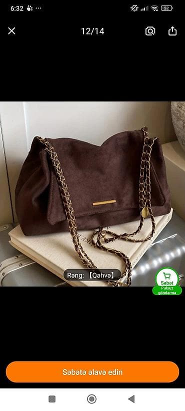 uz ucun e vitamini: Yenidir 30azn vatsapp 553999954 Qəhvə rəngli qadın çantası - — 1