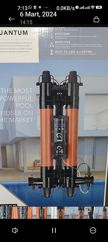 Ultrafiolet quantum cihazı hovuzda mikrob və zərərvericiləri məhv lalafo.az -da Ultrafiolet quantum cihazı hovuzda mikrob və zərərvericiləri məhv