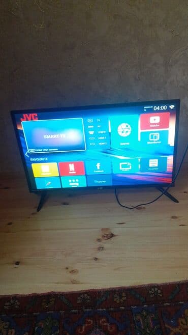 telvizor smart: JVC Smart TV - Ekran: təxminən 32–40 düym diaqonal (şəkildən — 1