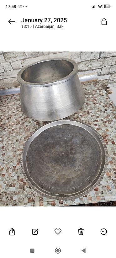 paltar sermek: Aş qazanı, rəng - Gümüşü, Alüminium — 2