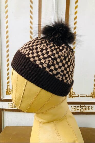 gence hicab instagram: Шапка Луи с помпоном из натурального меха — 1