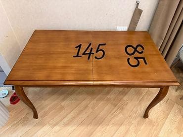 lövhe: Qonaq masası, İşlənmiş, Qatlanan, Taxta, Dördbucaq masa — 4