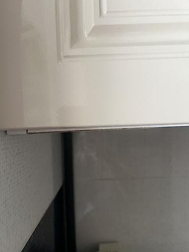 kuxna skafi: Mətbəx üçün asma şkaf dəsti - Rəng: açıq krem (parlaq səth) - Üslub — 8