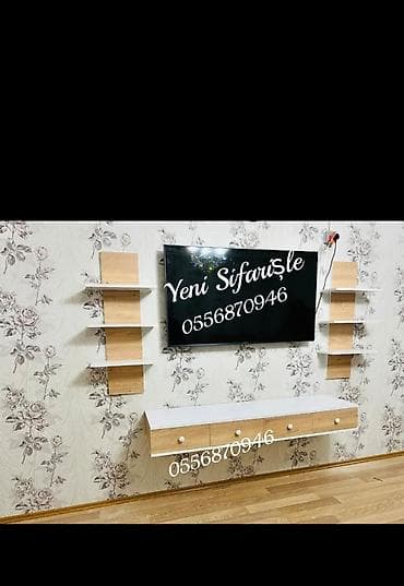 3d divar saatlari: Yeni, Düz TV altlığı, Polkalı, Laminat, Rusiya — 7