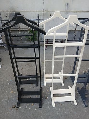 вешалка с зеркалом: Taxta paltar asılqanı/Tekbasli - Material: MDF - Forma: ev damı — 10