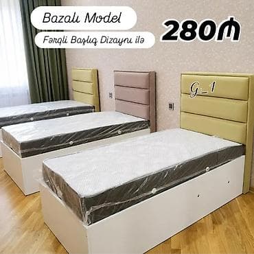 *Tək Nəfərlik 💫 Bazalı Çarpayı 280Azn* *Matras Daxil✔️* ✔️Ölçü lalafo.az -da *Tək Nəfərlik 💫 Bazalı Çarpayı 280Azn* *Matras Daxil✔️* ✔️Ölçü