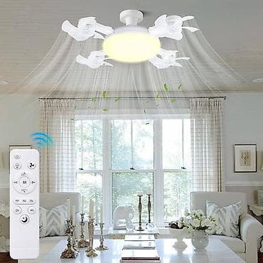 4 Qanadlı 20 Pərli Pultlu Tavan sərinkeşi + LED Lampa . ❄️ Sərinlik