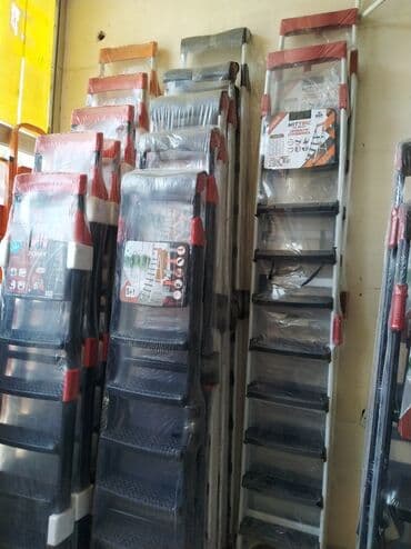 daş atan: Müxtəlif ölçü və modeldə nərdivanlar - Məişət və peşəkar istifadə — 1