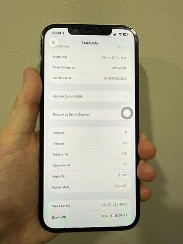 telefolar: IPhone 12 Pro Max, 128 GB, Göy, Face ID — 3