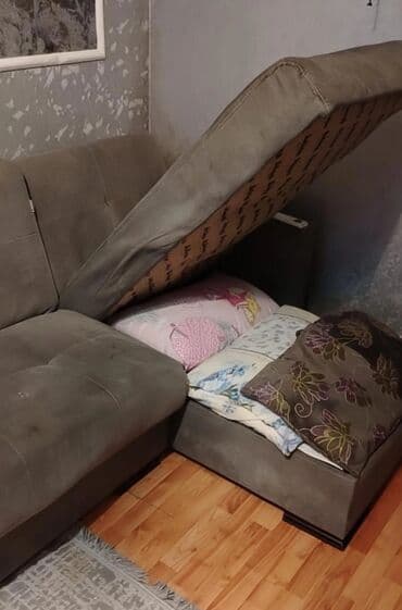 задние фонари лексус gx470: Угловой диван, Б/у, Раскладной, С подъемным механизмом, Ткань, Нет доставки — 3