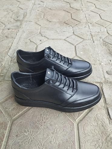 Туфли: - Məhsul: Kişi üçün qara ayaqqabı (klassik-şəhər üslubu) - Material — 1