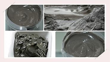 Натуральная вулканическая черная глина абсолютно без химических