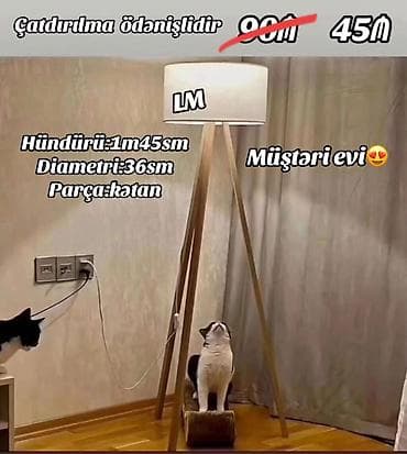 Yeni lampalar✨TORŞER Qiymət : 45₼ Ölçü:hün 1m45smxdiametri36sm — 1