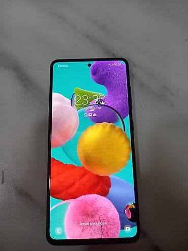 Samsung Galaxy A51, цвет - Черный, Отпечаток пальца — 1