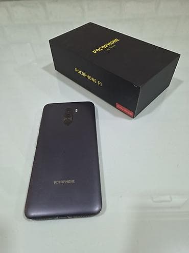 bulutuz dinamik: Poco Pocophone F1, 64 GB, rəng - Boz, Barmaq izi — 2