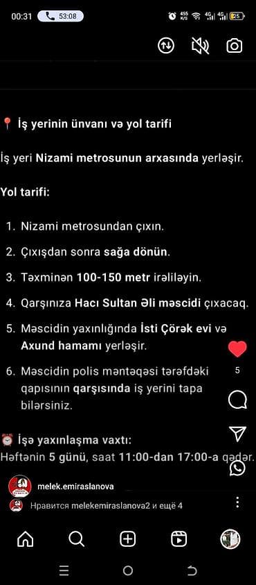 Xadimə tələb olunur, Gündəlik ödəniş, İstənilən yaş, Təcrübəsiz