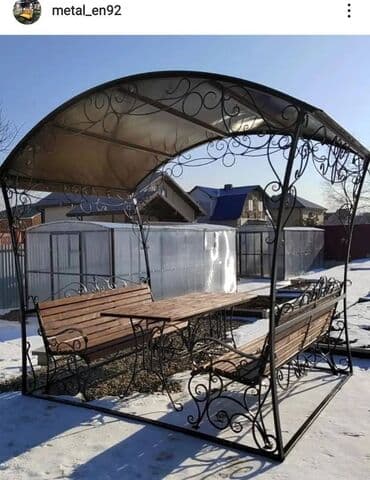 Sifarişlə bağ yelləncəkləri: Metal EN MMC olaraq istədiyiniz forma və ölçüde demir işlerinin — 2