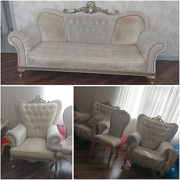 tekerli kreslo: İşlənmiş, Divan, 2 kreslo — 1