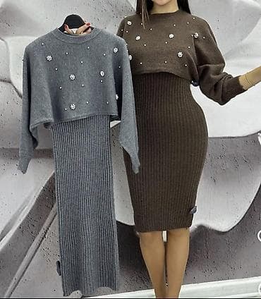 topdan paltar satisi: İkili yun dəst.Heç geyinilməyib.Əyində tam oturur,əyində çox gözəl — 5