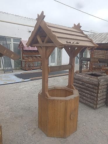 Bağ üçün dekorativ taxta “quyu” konstrukti̇si̇yası - Material