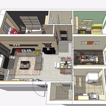dizayn mebel: Məhsul: Daxili məkanların 3D planlaşdırılması və dizayn xidməti — 2