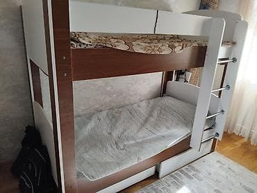 tekli carpayi: İki mərtəbəli uşaq/yataq otağı çarpayısı - Material: MDF/LDSP — 9