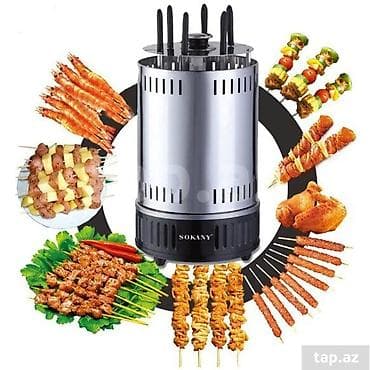 Sağlamlıq və gözəllik: SOKANY SK-6113 elektrik şaşlık aparatı - Güc: 1500W - Dəst: 8 ədəd — 2