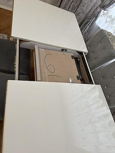 dekor isiq: Qonaq otağı üçün, Açılan, Dördbucaq masa, 6 stul — 2