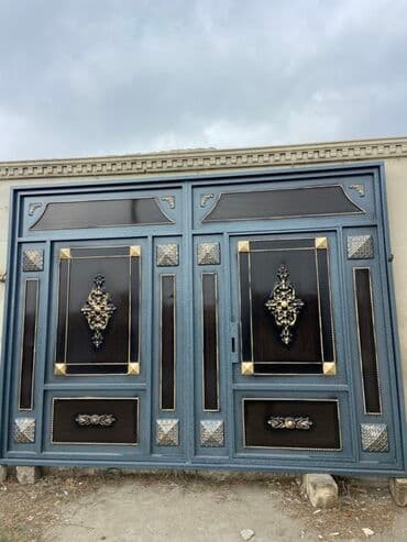 Yeni Dəmir Həyət darvazası, Yana açılan, 350 m, Mexaniki, Qapı ilə, rəng - Mavi, Kredit var, Ödənişli quraşdırma, Ünvandan götürmə, Ödənişli çatdırılma, Rayonlara çatdırılma