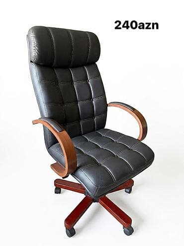 2 ci əl mebeller: Yeni, Təkərli, Qolları tənzimlənmir, Süni dəri — 8