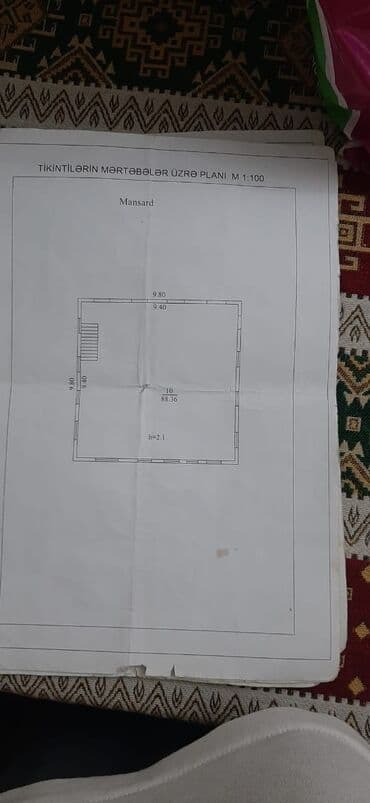saray mtk kiraye evler 2024: 5 otaqlı, 197 kv. m, Kredit yoxdur, Orta təmir — 32