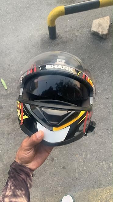 Şlem: SHARK tam üzlü motosiklet şlemi + Bluetooth interkom — 5