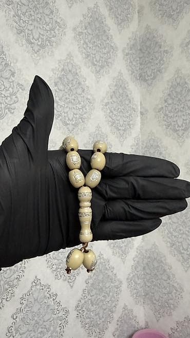 fosfor tesbeh: Məhsul: Təsbeh dəsti - Rənglər: mavi, krem və bal rəngli (şəffaf-sarı — 2