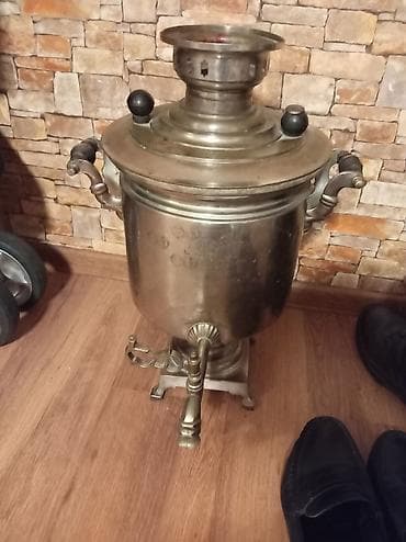 Antik kömürlü samovar – Tula istehsalı Deyerinnen awagi deyirem antik