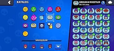 nisan xonca: Brawl Stars oyun hesabı – Rozet Kataloqu - Oyun: Brawl Stars - Bölmə — 1