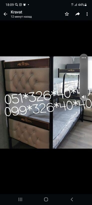 tek çarpayı: Oğlan və qız üçün, Yeni, Çarpayı, Matras ilə, Siyirməsiz — 6