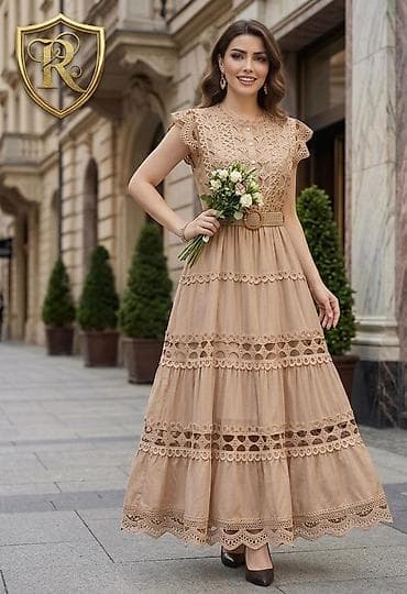 Şəxsi əşyalar: Maksı krujevalı qadın donu - Model: qolsuz-effektli qısa qanadlı — 1