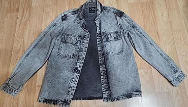 geyin: ZARA kişi denim köynəyi/jaketi Ilkin qiyməti 120 AZN olub. Az — 1