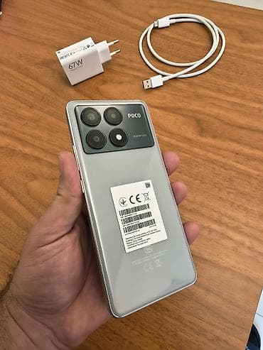 iped pro m2: Poco X6 Pro, 512 GB, rəng - Boz, Düyməli, Sensor, Barmaq izi — 4