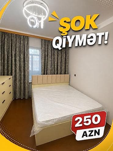 ucuz dolap: İkinəfərlik çarpayı, Komod, Azərbaycan, Yeni — 1