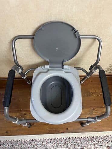 Daşınan komod (portativ tualet stulu) - Metal karkas, sabitlik üçün — 4