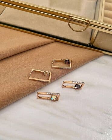 золотые комплекты с бриллиантами в баку: Xuping Sirga 7azn — 1