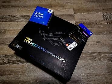 Masaüstü kompüterlər və iş stansiyaları: ASUS ROG Maximus Z790 Dark Hero WIFI-7 Crucial Pro 6400MHz 32GB DDR5 — 3