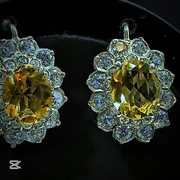 В комплекте: Кольцо, Серьги, Серебро, 925 проба — 2
