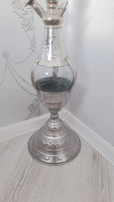 ag gumus: Metallik nargilə – klassik şərq üslubunda - Material: cilalanmış — 5