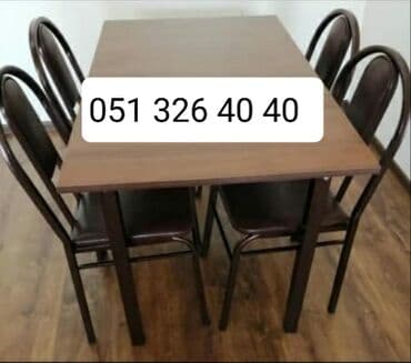 Masa və oturacaq dəstləri: Qonaq otağı üçün, Yeni, Açılan, Dördbucaq masa, 10 stul — 18