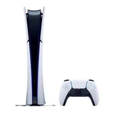 oyun rolari: PlayStation 5 oyun konsolu – ağ rəng, üstündə orijinal DualSense — 1