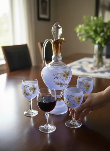 gümüş qədəh: Rəng - Bənövşəyi, Şüşə — 1