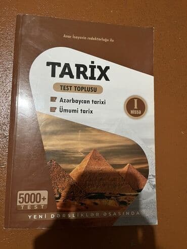 Testlər: Anar İsayevin redaktorluğu ilə hazırlanmış "Tarix Test Toplusu"