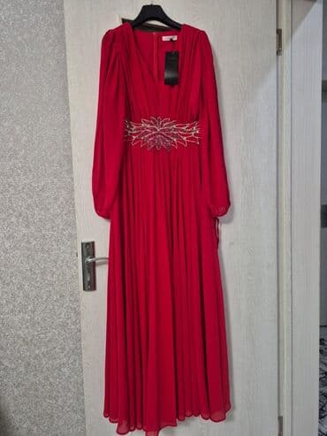 купить вечернее платье в баку: Qadın geyimləri – 4 fərqli uzun don 1) Qırmızı şifon don - Uzun — 2